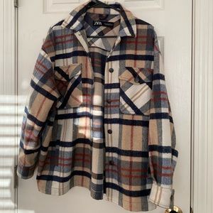 ZARA plaid jacket